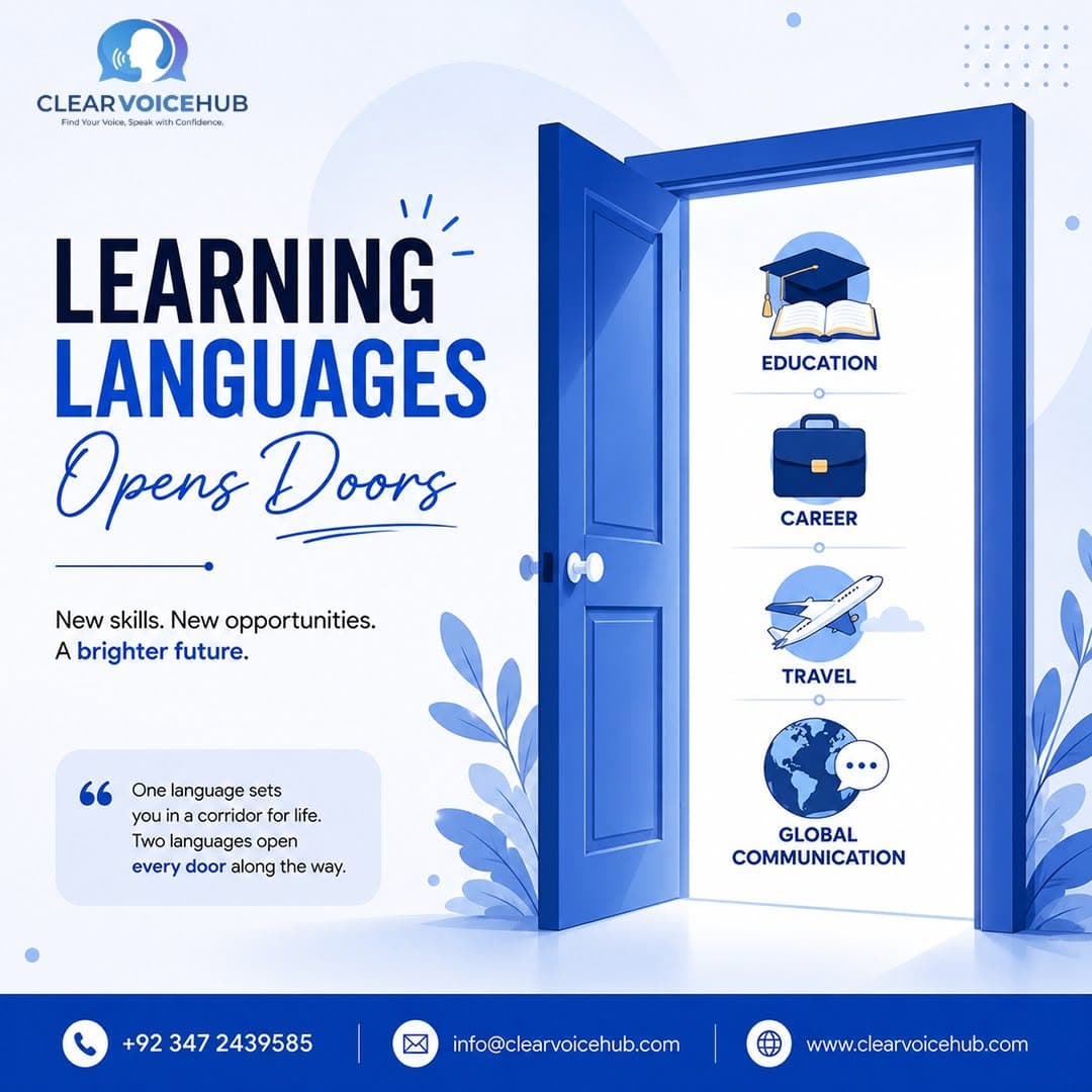 Clear Voice Hub learning languages creative